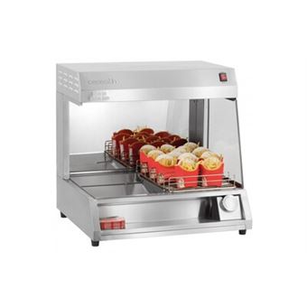 Chauffe frites inox poste de salage à poser - casselin - acier inoxydable 680x600x655mm