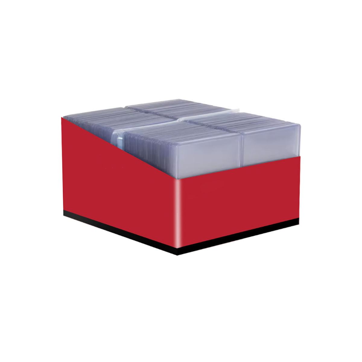 Lot De 100 Pochettes Protectrices Pour Cartes De Collection - 3 Tailles, Languette Coulissante, Transparentes