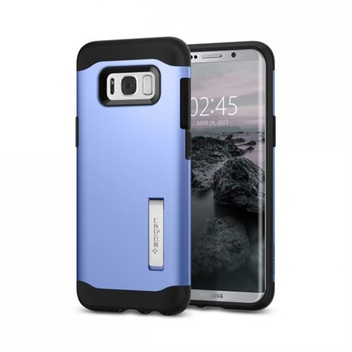 Coque Galaxy S8 Spigen Slim Armor bleu