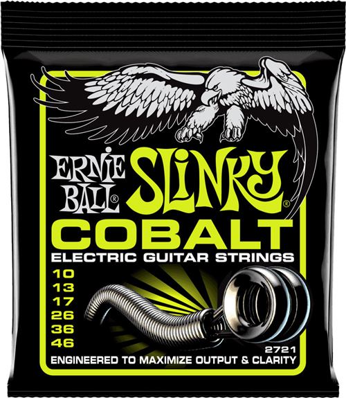 Ernie Ball 2721 - Jeu de cordes électriques - Slinky Cobalt - Regular Slinky 10-46