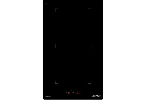 Airlux ATIB32BK - Table de cuisson à induction - 2 plaques de cuisson - Niche - largeur : 28 cm - profondeur : 49 cm - noir