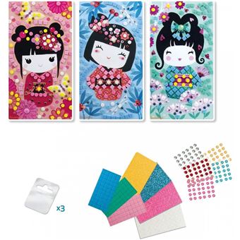 Jeu créatif Stick N Fun mosaïques Kokeshi 500 pièces