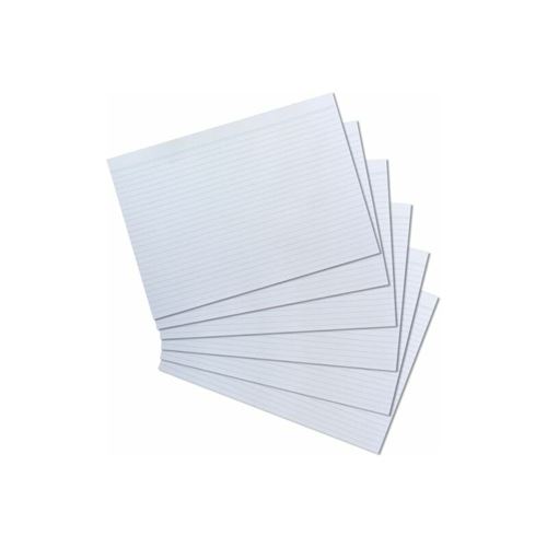 Herlitz Fiches DIN A4 lignées en papier 170 gm² sans bois couleur des lignes : double A4 170 gm² - vue 2