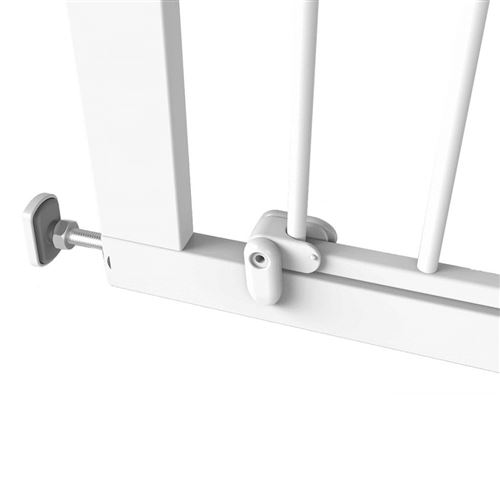 Noma Barrière de sécurité Easy Pressure Fit 75-82 cm Métal Blanc 93439