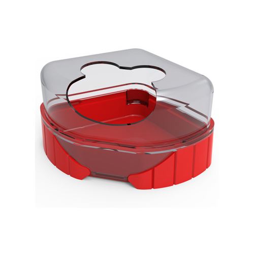 Meilleurs prix pour Maison de toilette pour petits rongeurs. Rody3 . couleur rouge. taille 14.3 cm x 10.5 cm x 7 cm . pour rongeur.
