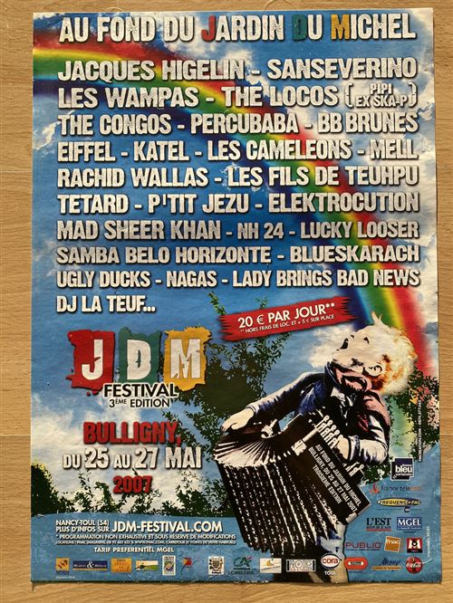 Acheter JDM Festival - 3ème édition 2007 - 30x40cm - Affiche État correct - 10,99 € JDM Festival - 3ème édition 2007 - 30x40cm - Affiche État correct - N/A reconditionné disponible sur Fnac
