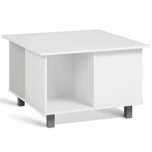 Paris Prix - Table Basse à Compartiments enimsay 66cm Blanc