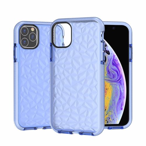 Coque en TPU Hybride 3D de grain de diamant bleu pour votre Apple iPhone XR 6.1 pouces (2019)