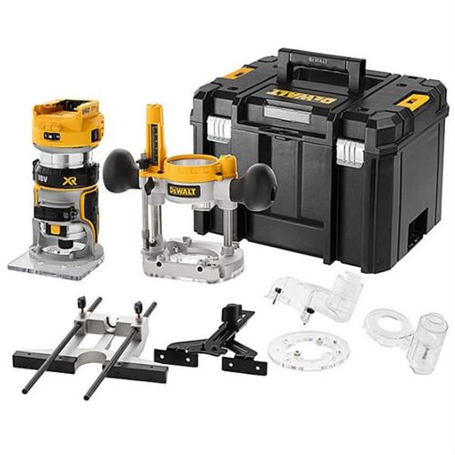 Dewalt - Affleureuse défonceuse Brushless 18V machine nue + coffret Tstak - DCW604NT