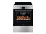 Electrolux SurroundCook 600 EKI64859BX - Cuisinière - pose libre - largeur : 59.6 cm - profondeur : 60 cm - hauteur : 85 cm - avec système auto-nettoyant - acier inoxydable