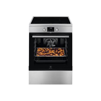 Electrolux SurroundCook 600 EKI64859BX - Cuisinière - pose libre - largeur : 59.6 cm - profondeur : 60 cm - hauteur : 85 cm - avec système auto-nettoyant - acier inoxydable