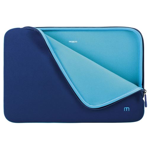 Housse Sleeve Mobilis Sacoche pour ordinateur portable / tablette 14-16 pouces - Bleu roi et bleu ciel