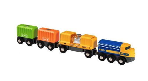 Non Communiqué Orange Brio 33982 Long Train De Marchandises