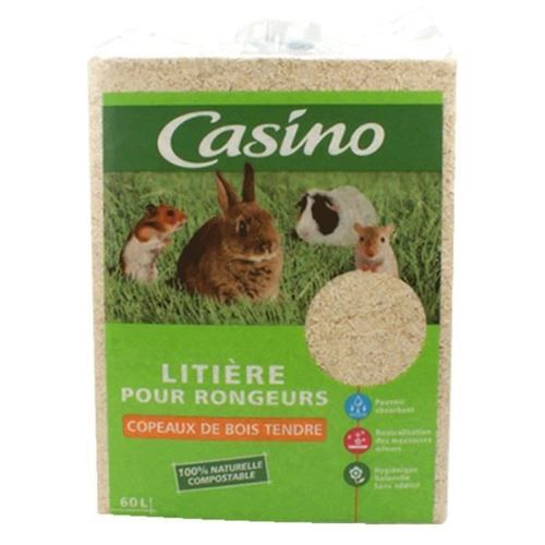 CASINO Litiere copeaux - Pour rongeur - x1