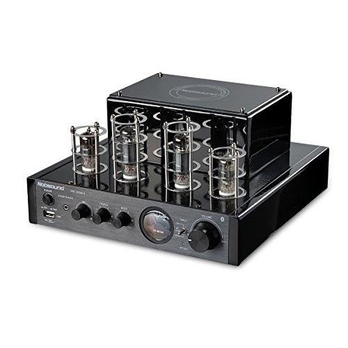 Amplificateur hi-fi Nobsound MS-10D MKII à tube hybride avec Bluetooth/USB/casque pour Hifi (Noir)