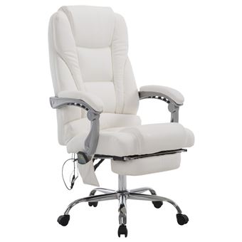 CLP Fauteuil de bureau Pacific V2 avec Fonction massage , Blanc - 1