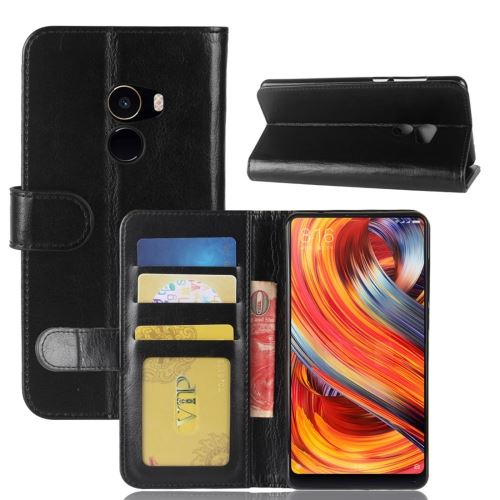 Xiaomi Mi Mix 2 Housse Etui Cuir PU Texture Peau Noir ALS78435