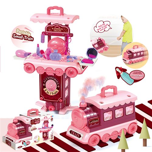 Maquillage 56 PCS Pour Les Enfants - Train Rouge