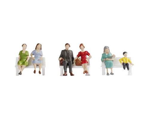 Figurines encore 18131 assises sans banc échelle H0 neuves dans leur... - Image 3