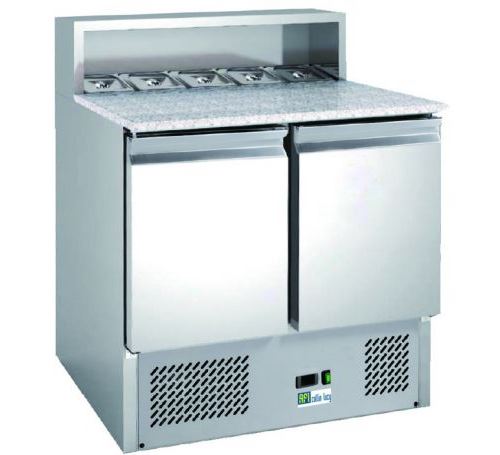 Meuble 240 Litres pizza 2 portes inox