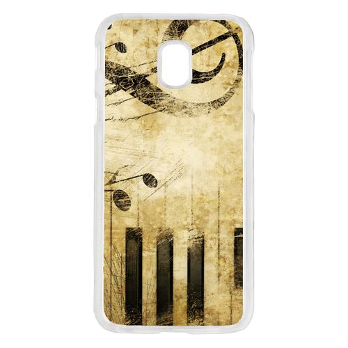 Coque Piano Note Musique Compatible Galaxy J7 2017 Transparent