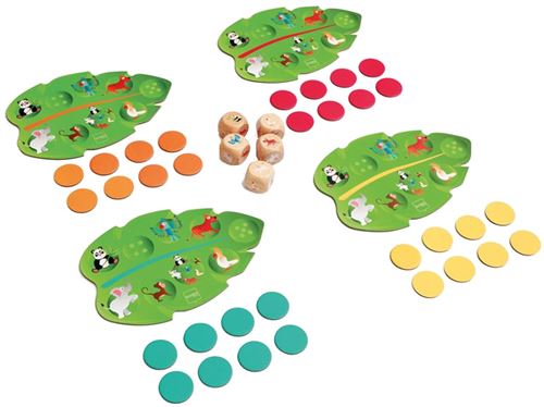 Scratch jeu de dés Jungle Yam 18,2 cm carton vert 40 pièces