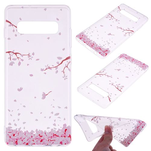 Coque en TPU impression de motifs chute des pétales pour votre Samsung Galaxy S10