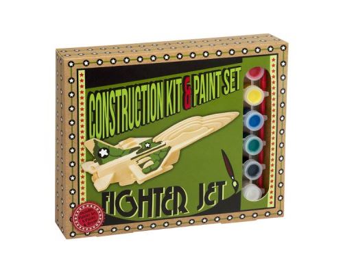 Puzzle 20 Pièces : Puzzle 3D en Bois + Peinture - Avion, Professor Puzzle