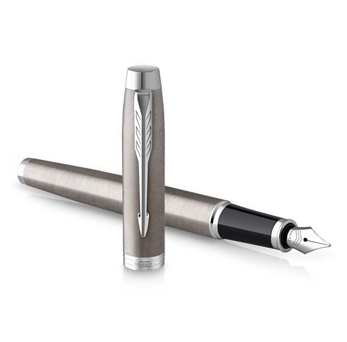 Stylo Roller PARKER IM Laqué Violet - Finition Chrome - Occasion De Qualité