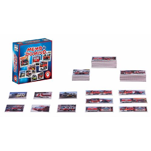 Jeux - Mémo Domino Pompier PIATNIK Multicolore