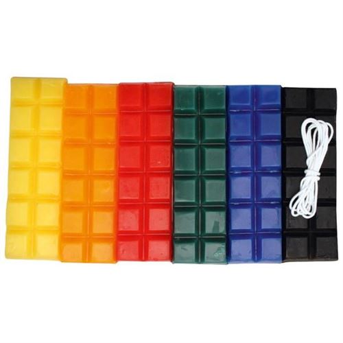 Bougie &agrave; modeler - 6 barres - Couleurs primaires - 240 g
