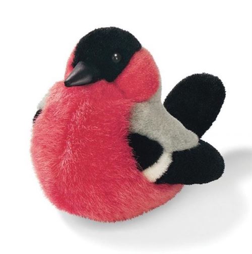 Peluche sonore Bouvreuil pivoine