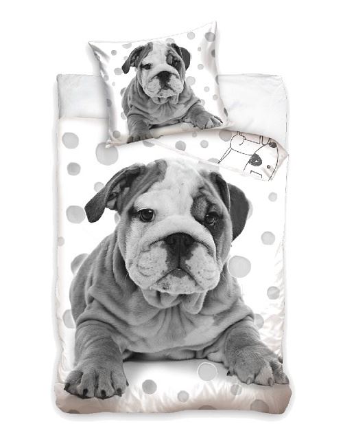 Carbotex housse de couette chien gris 140 x 200 cm