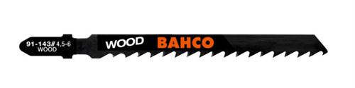 Lame de scie sauteuse triple coupe HCS 100 mm 6 dents pour bois 91-143-5P Bahco