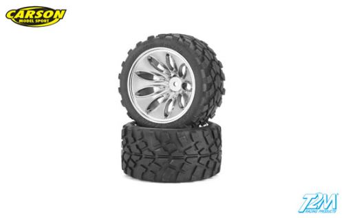 Pneus pavés buggy Carson 1/10