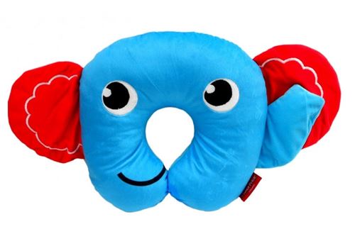 Fisher-Price coussin nuque 27 x 27 x 27 x 6 cm bleu éléphant