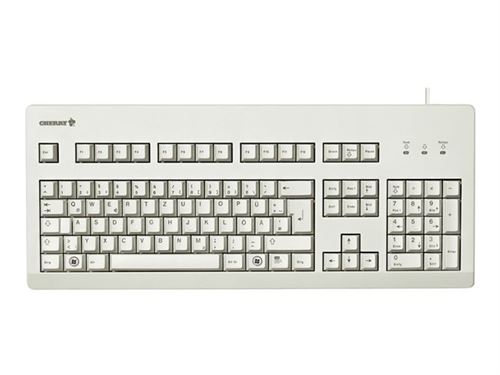 CHERRY G80-3000 - Toetsenbord - PS/2, USB - VS - lichtgrijs