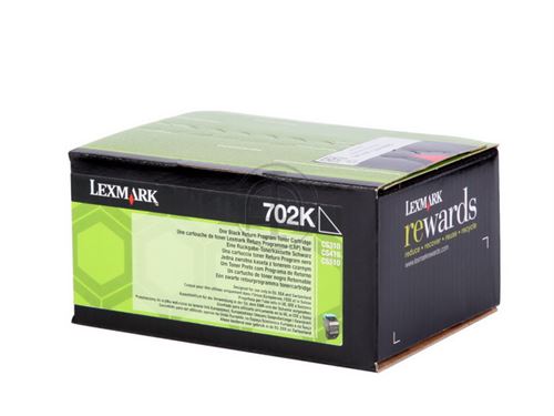Lexmark 702K - noir - originale - cartouche de toner