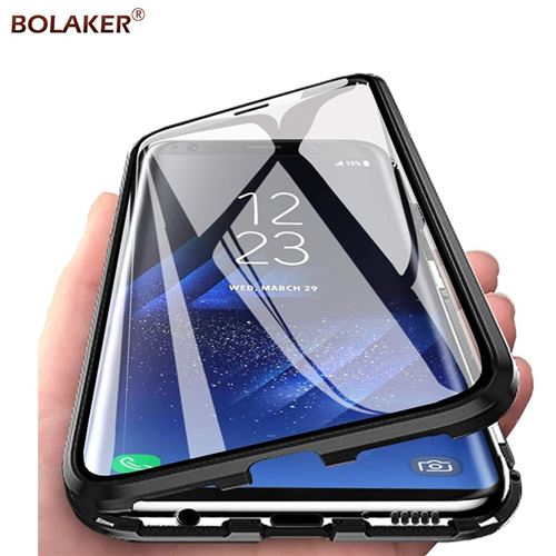 Coque BOLAKER® pour Huawei P Smart 2021 noir Magnétique Anti-chute