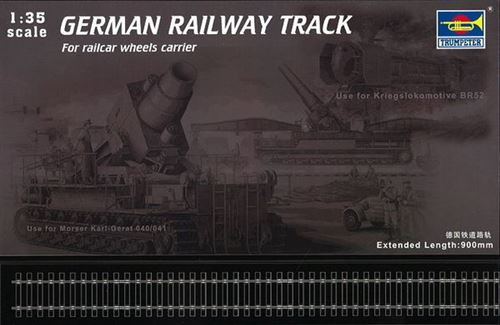 TRUMPETER  Rail de chemin de fer allemand 900 mm- 1/35 - Accessoire