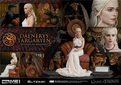 Figurine Blitzway & Prime One Studio - HBO - Game Of Thrones - Daenerys Targaryen Mother Of Dragons 1/4 Scale