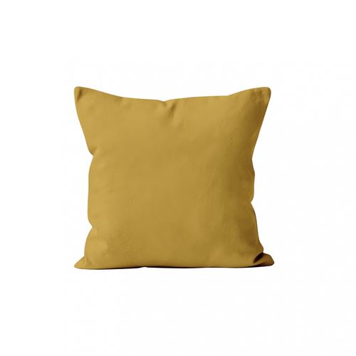 Housse de coussin 40x40 cm ALIX jaune par Soleil d'ocre