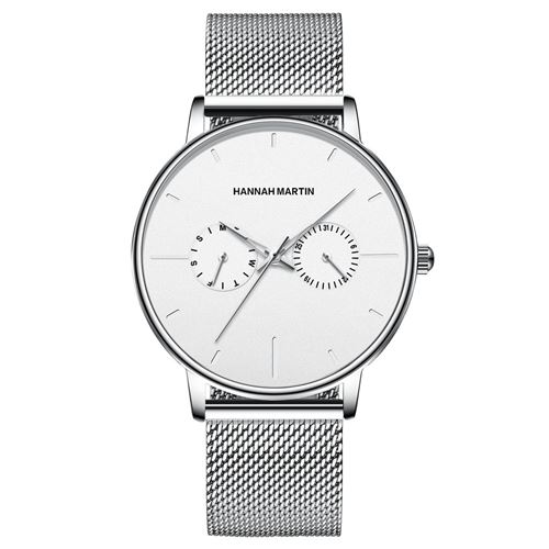 Montre à quartz HANNAH MARTIN Homme HM-150WA - Argent(40mm)