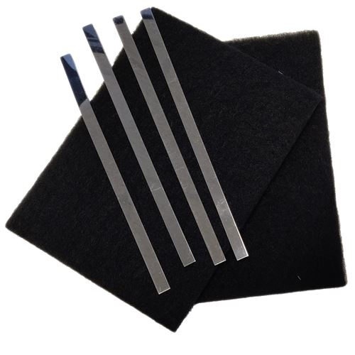 Lot de 2 filtres charbon (avec tiges de fixation) Hotte 74X4121 SAUTER, BRANDT - 62114