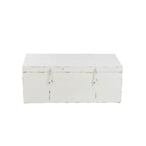 Coffre De Rangement Bois Blanc Fer Forge Factory Achat Prix Fnac Table à manger rectangulaire en bois recyclé et plateau verre 180x90cm pieds métal style campagne industriel koursk. fnac
