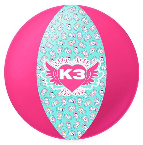 Studio 100 ballons K3de plage 33 cm rose/turquoise