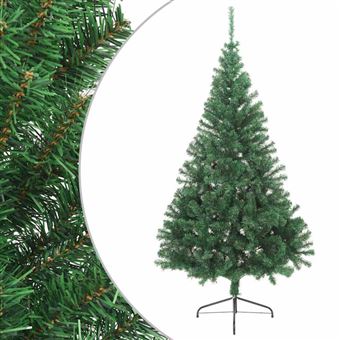 Sapin De Noel Artificiel Prix Discount Vidaxl Sapin De Noel Artificiel Moitie Avec Support Vert 210 Cm Pvc Achat Prix Fnac
