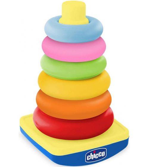 Chicco Basic Dondolotto Nestable Pyramid Educational Toy Clair