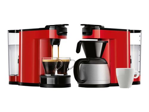 Machine à café à dosettes et filtre Philips Senseo® Switch HD7892/81 Rouge  - Achat & prix