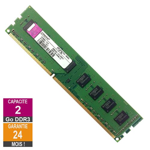 Barrette Mémoire 2Go Ram Ddr3 Kingston Ky996D-Eld Pc3-8500U 1066Mhz 2Rx8